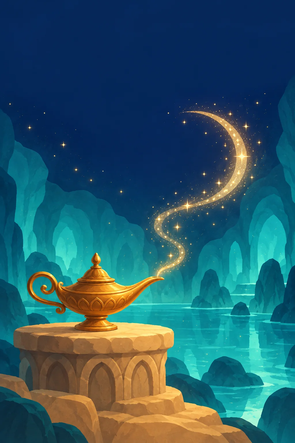 Bìa Aladdin và cây đèn thần